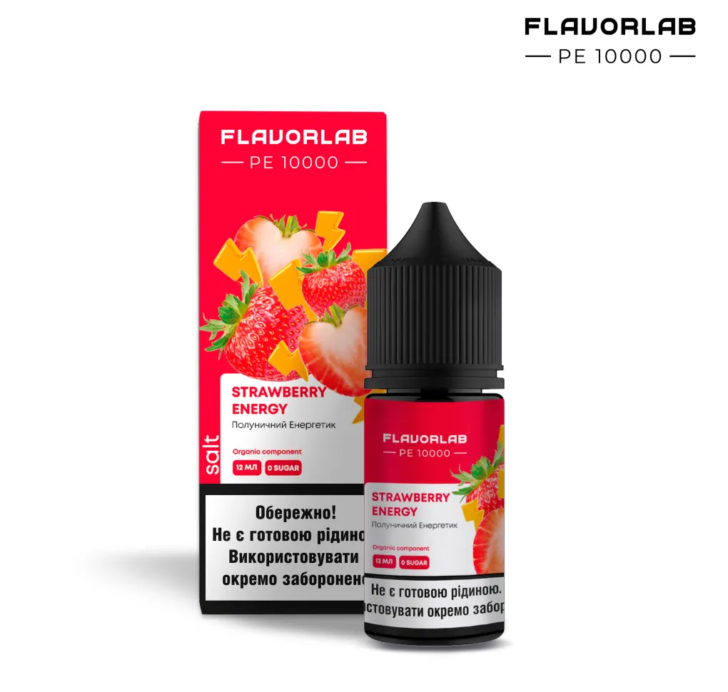 Ароматизатор Flavorlab РЕ 10000 Полуничний енергетик 12 мл Ароматизатор Flavorlab РЕ 10000 Полуничний енергетик 12 мл