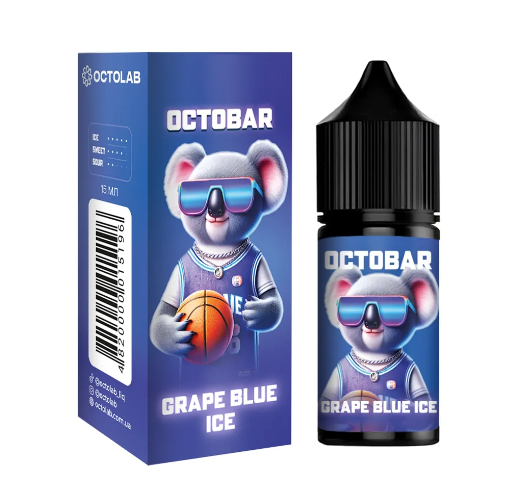 Ароматизатор Octobar NFT Grape Blue Ice 15 мл Ароматизатор Octobar NFT Grape Blue Ice 15 мл