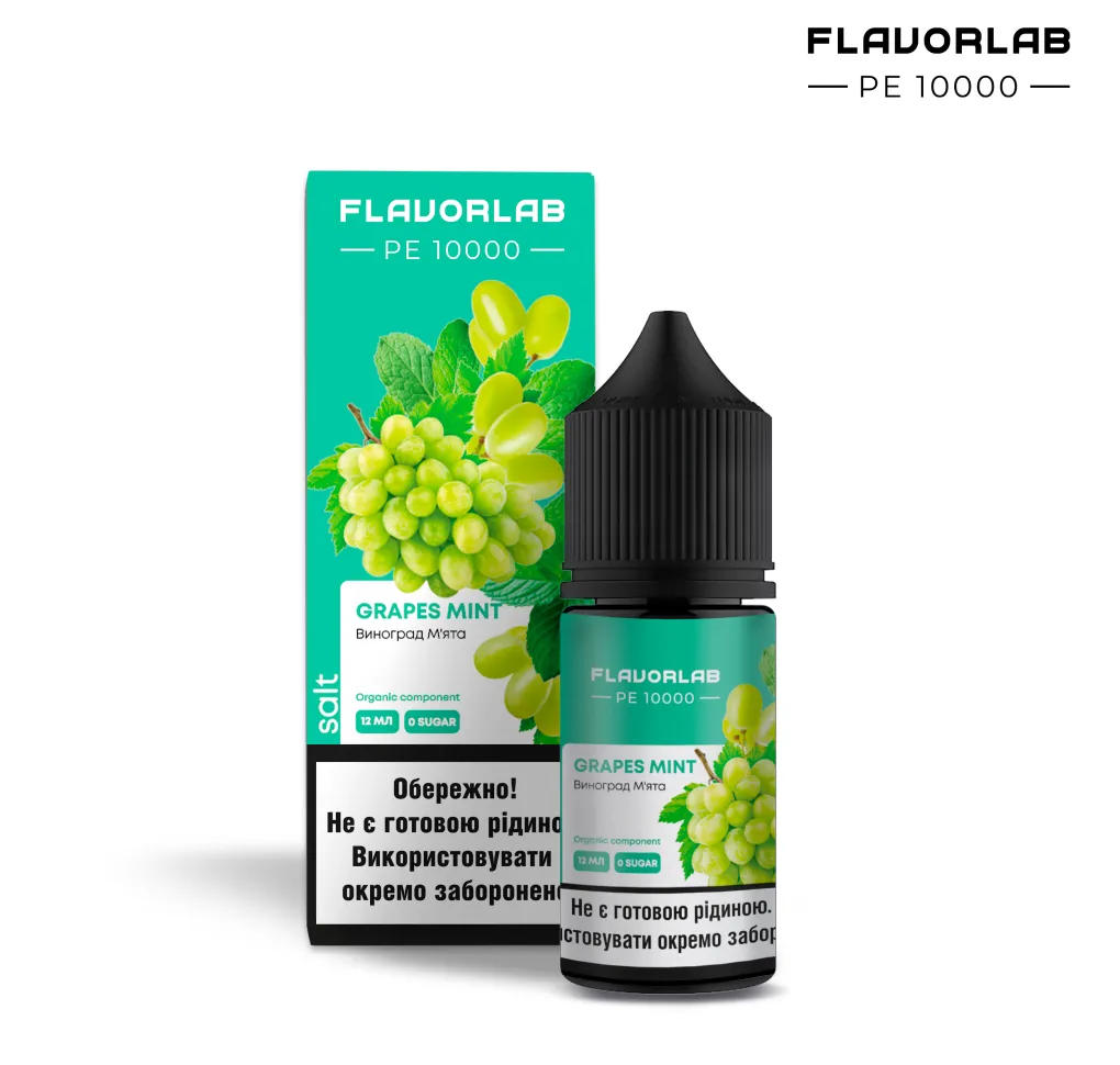 Ароматизатор Flavorlab РЕ 10000 Виноград м'ята ментол 12 мл Ароматизатор Flavorlab РЕ 10000 Виноград м'ята ментол 12 мл