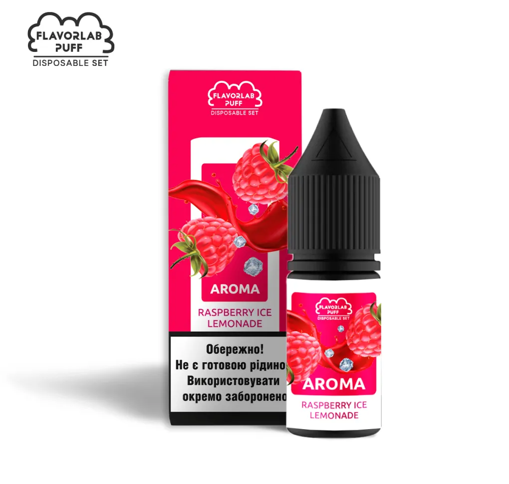 Ароматизатор Flavorlab Puff Малиновий лимонад айс 5 мл Ароматизатор Flavorlab Puff Малиновий лимонад айс 5 мл