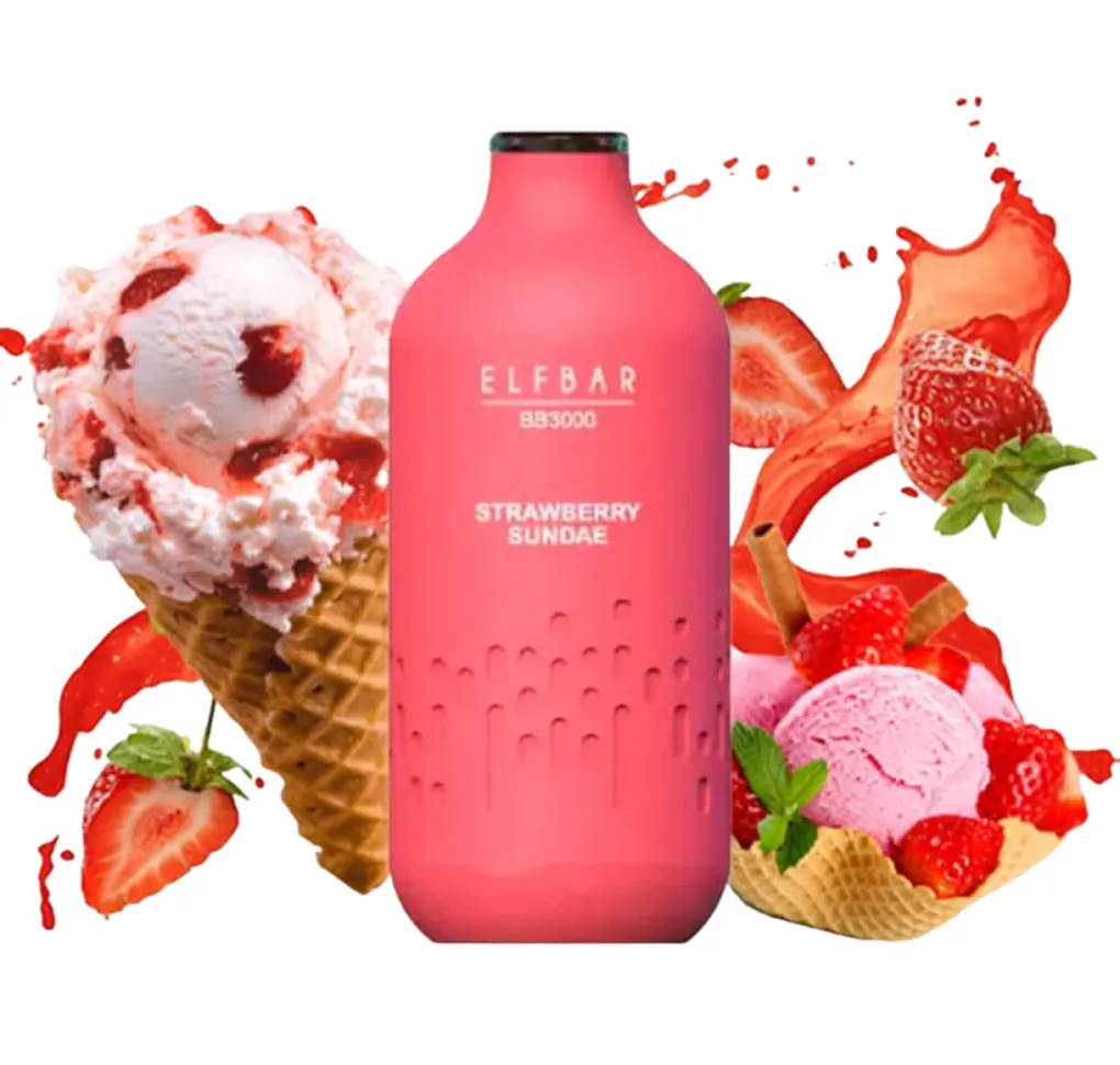 Elf Bar BB3000 Strawberry Sunday Elf Bar BB3000 Strawberry Sunday