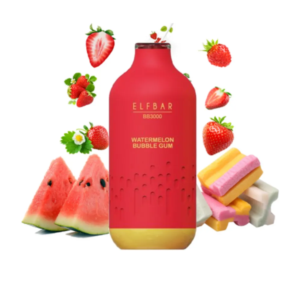 Elf Bar BB3000 Watermelon Bubble Gum Elf Bar BB3000 Watermelon Bubble Gum
