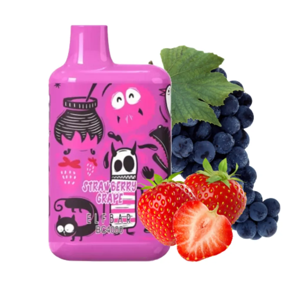 Elf Bar BC4000 LE Strawberry Grape Elf Bar BC4000 LE Strawberry Grape
