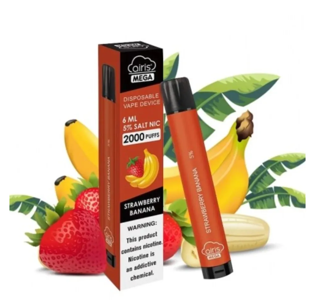Електронна сигарета Airis Mega 2000 Strawberry Banana