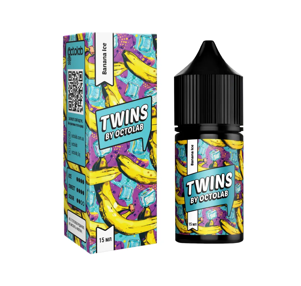 Ароматизатор Octobar TWINS Banana Ice 15 мл Ароматизатор Octobar TWINS Banana Ice 15 мл