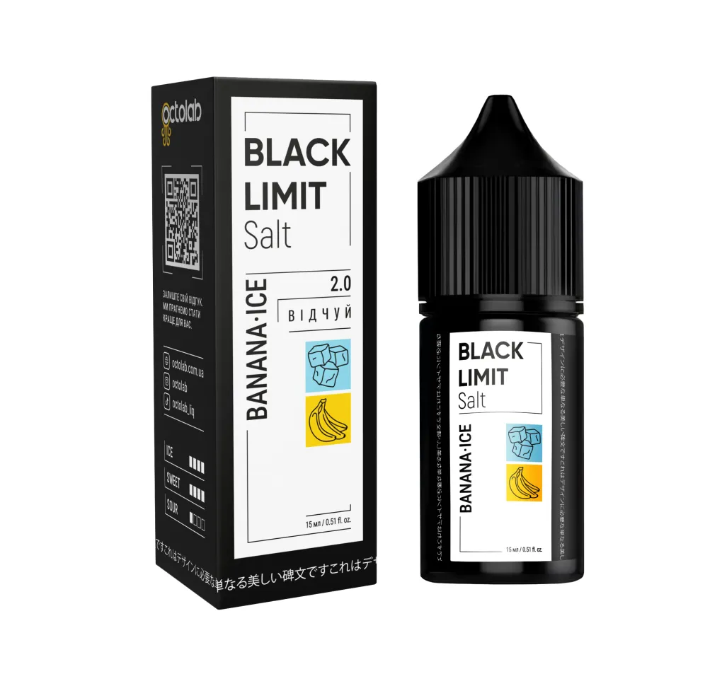 Ароматизатор Octobar Black Limit Banana Ice 15 мл Ароматизатор Octobar Black Limit Banana Ice 15 мл