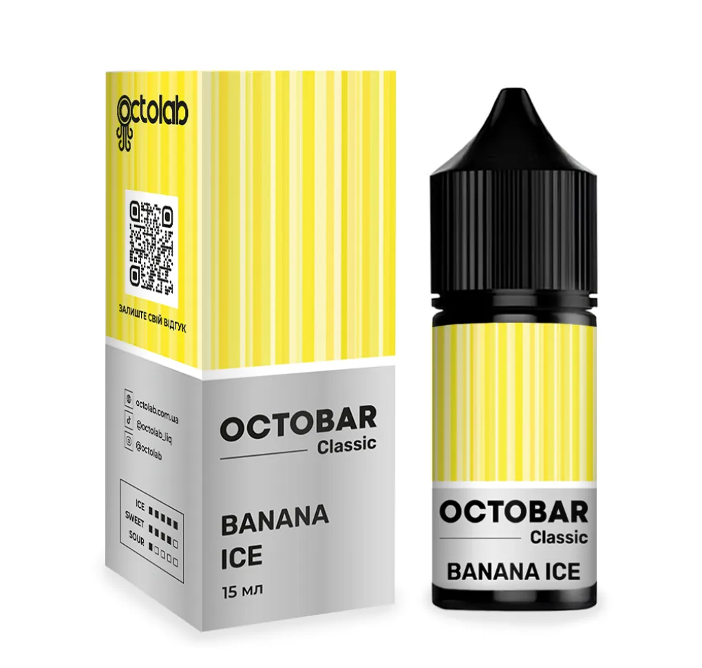 Ароматизатор Octobar Classic Banana Ice 15 мл Ароматизатор Octobar Classic Banana Ice 15 мл