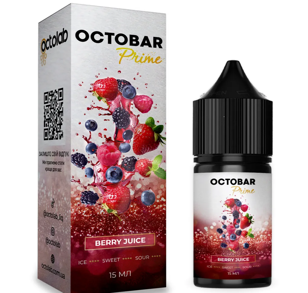 Ароматизатор Octobar Prime Berry Juice 15 мл Ароматизатор Octobar Prime Berry Juice 15 мл