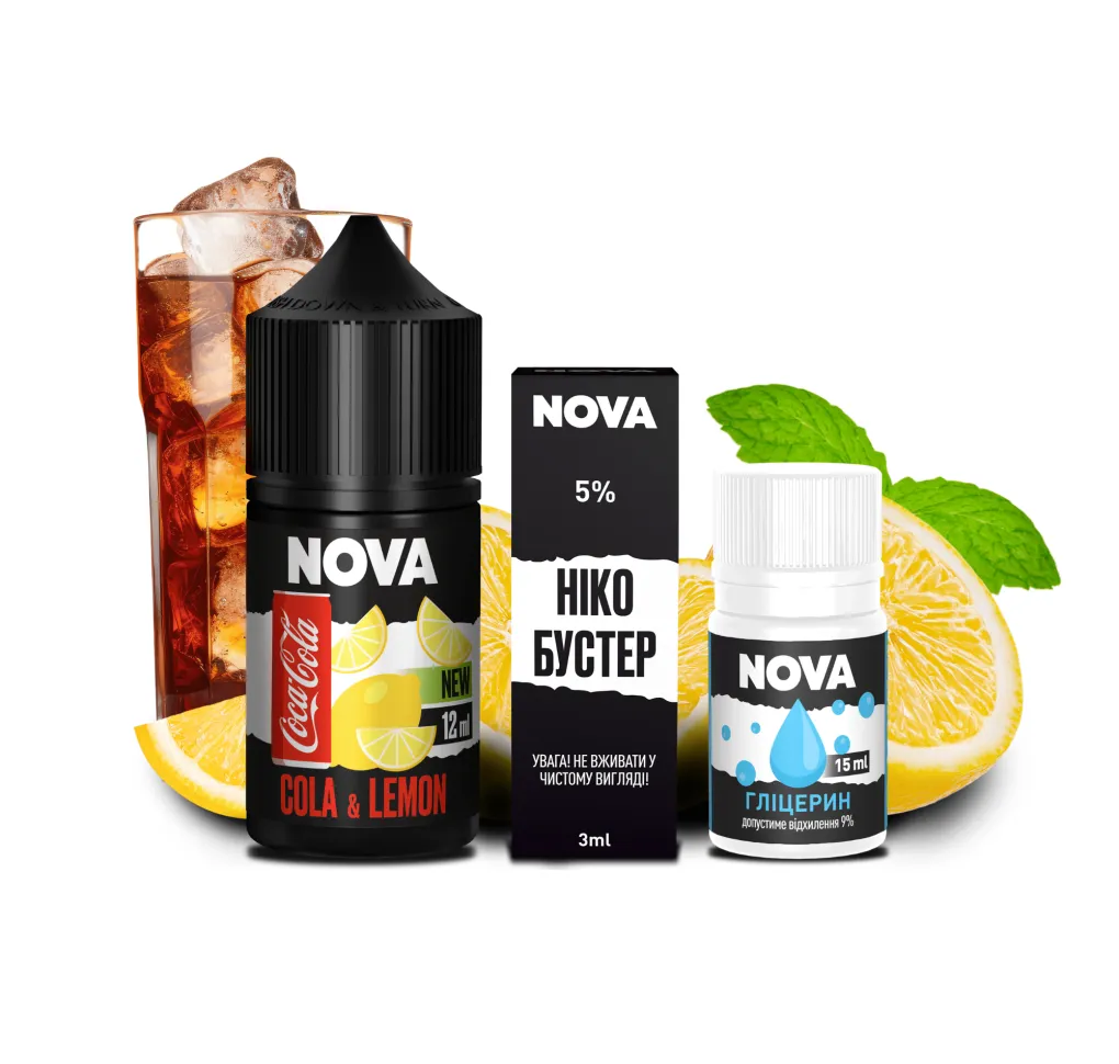 Набір Nova 30 мл 50 мг COLA LEMON Набір Nova 30 мл 50 мг COLA LEMON