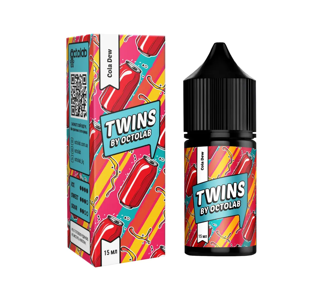 Ароматизатор Octobar TWINS Cola Dew 15 мл Ароматизатор Octobar TWINS Cola Dew 15 мл
