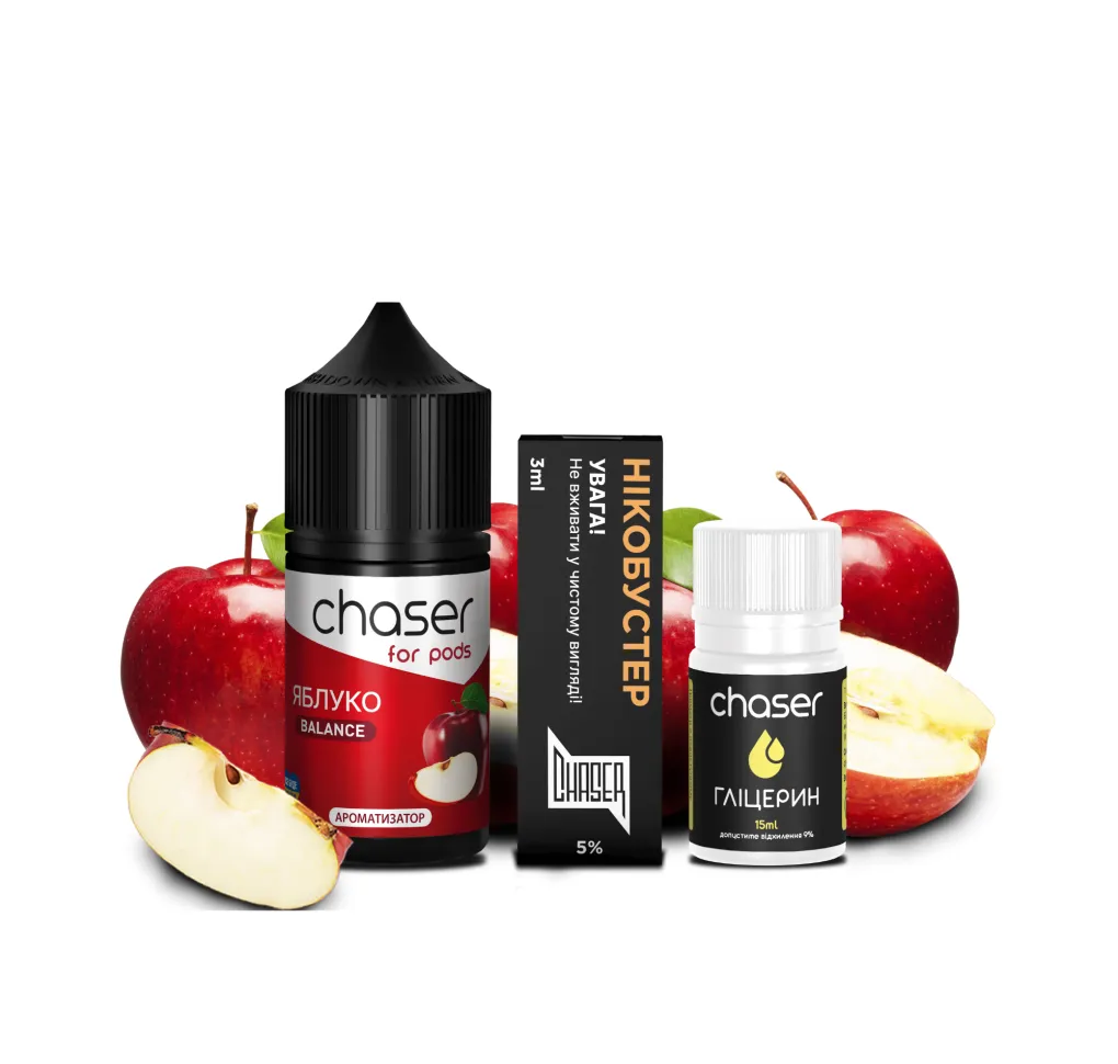 Набір Chaser For Pods 30 мл 50 мг ЯБЛОКО