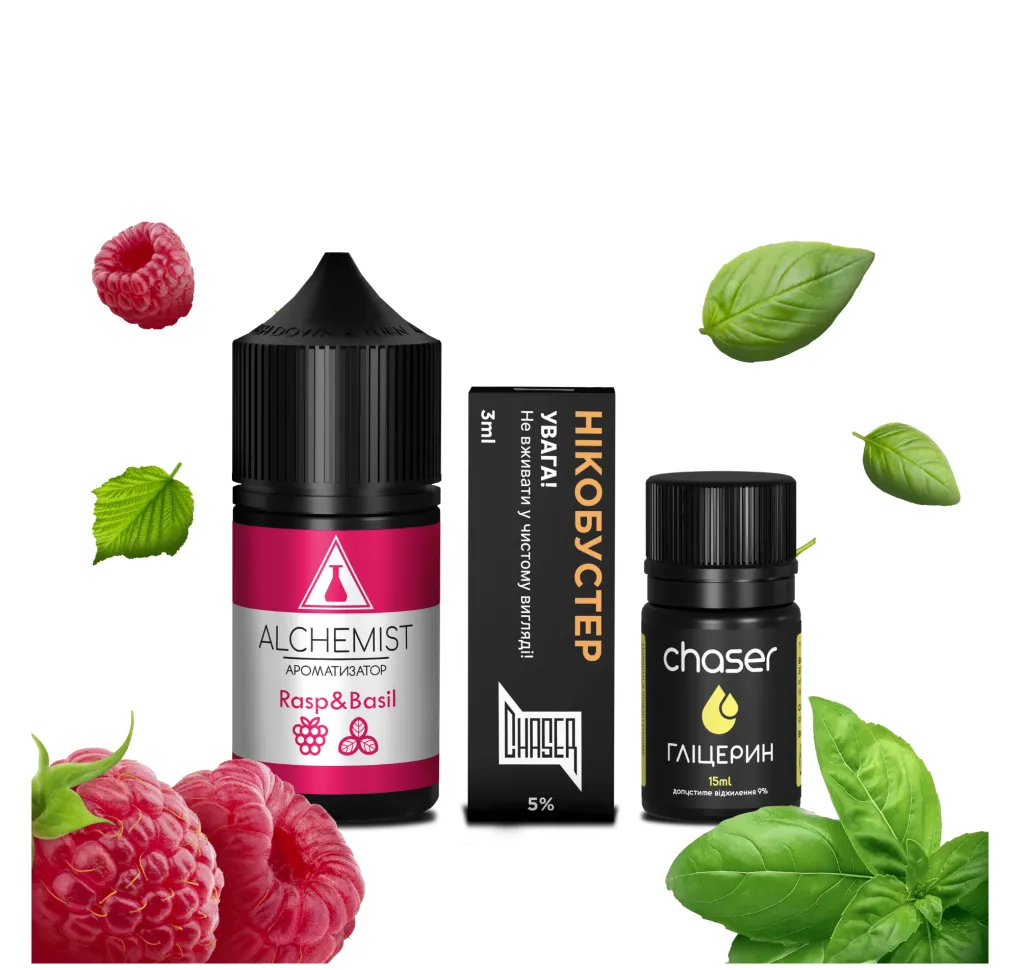 Набір Alchemist 30 мл 50 мг Rasp&Basil Набір Alchemist 30 мл 50 мг Rasp&Basil