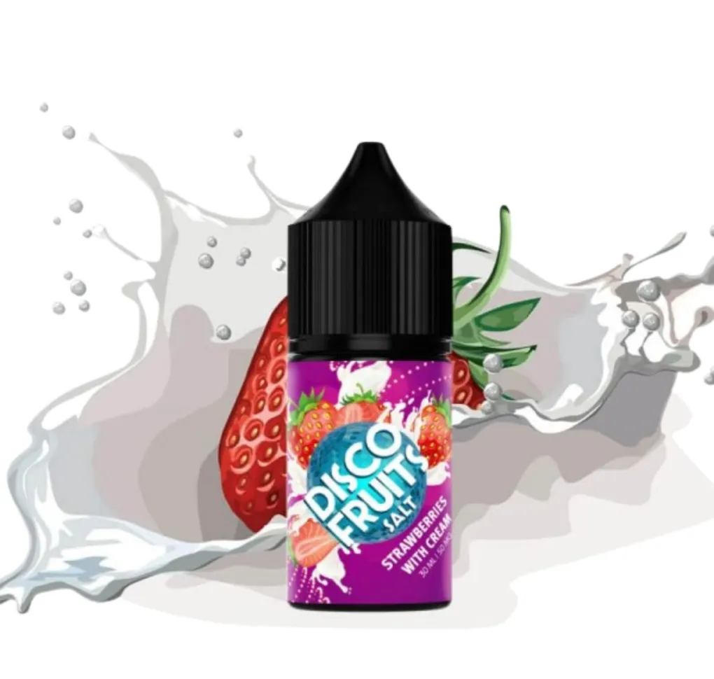 Disco Fruits 30 мл 50 мг Strawberries With Cream Disco Fruits 30 мл 50 мг Strawberries With Cream