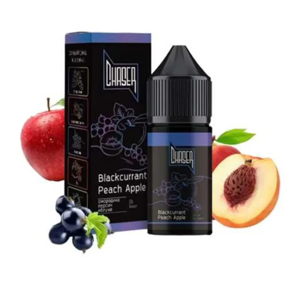Chaser BLACK 30 мл 30 мг Blackcurrant Peach Apple