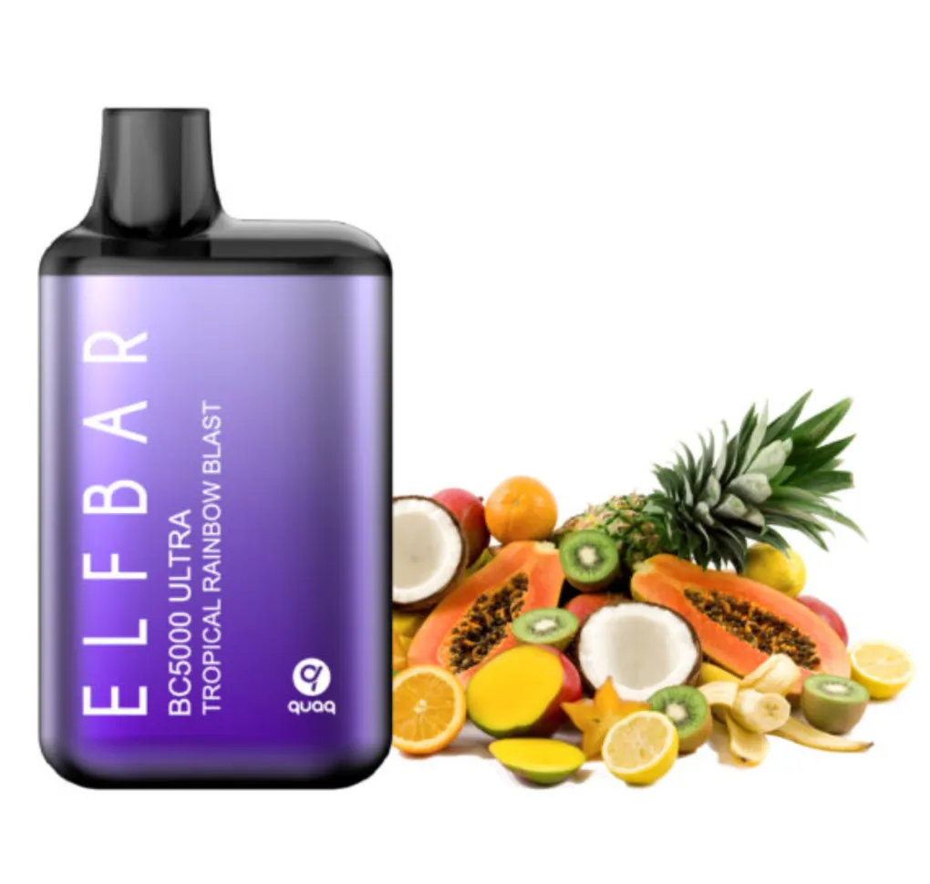 Elf Bar BC5000 Tropical Rainbow Blact Elf Bar BC5000 Tropical Rainbow Blact