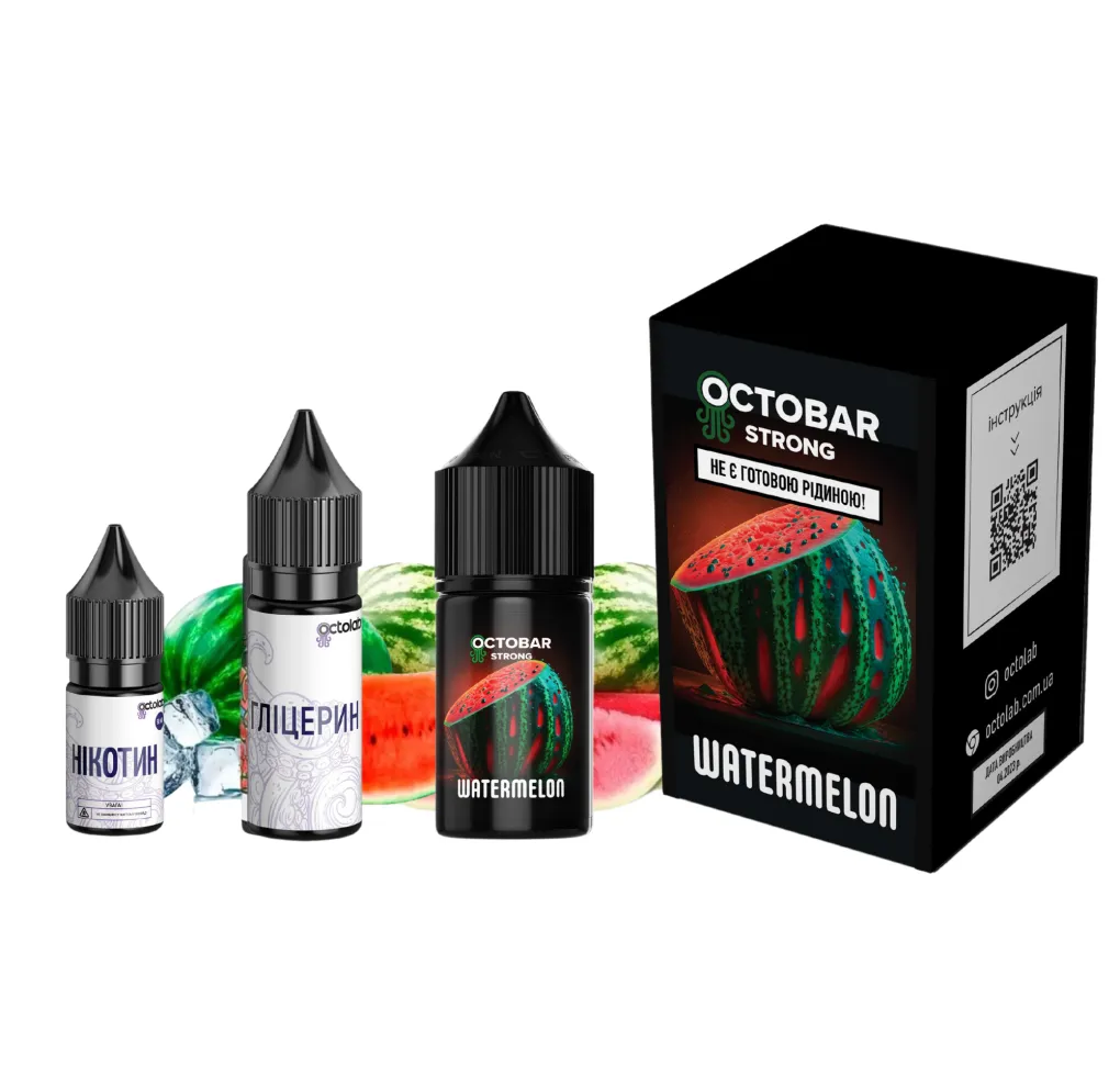 Набір Octobar STRONG 30 мл 50 мг Watemelon Набір Octobar STRONG 30 мл 50 мг Watemelon