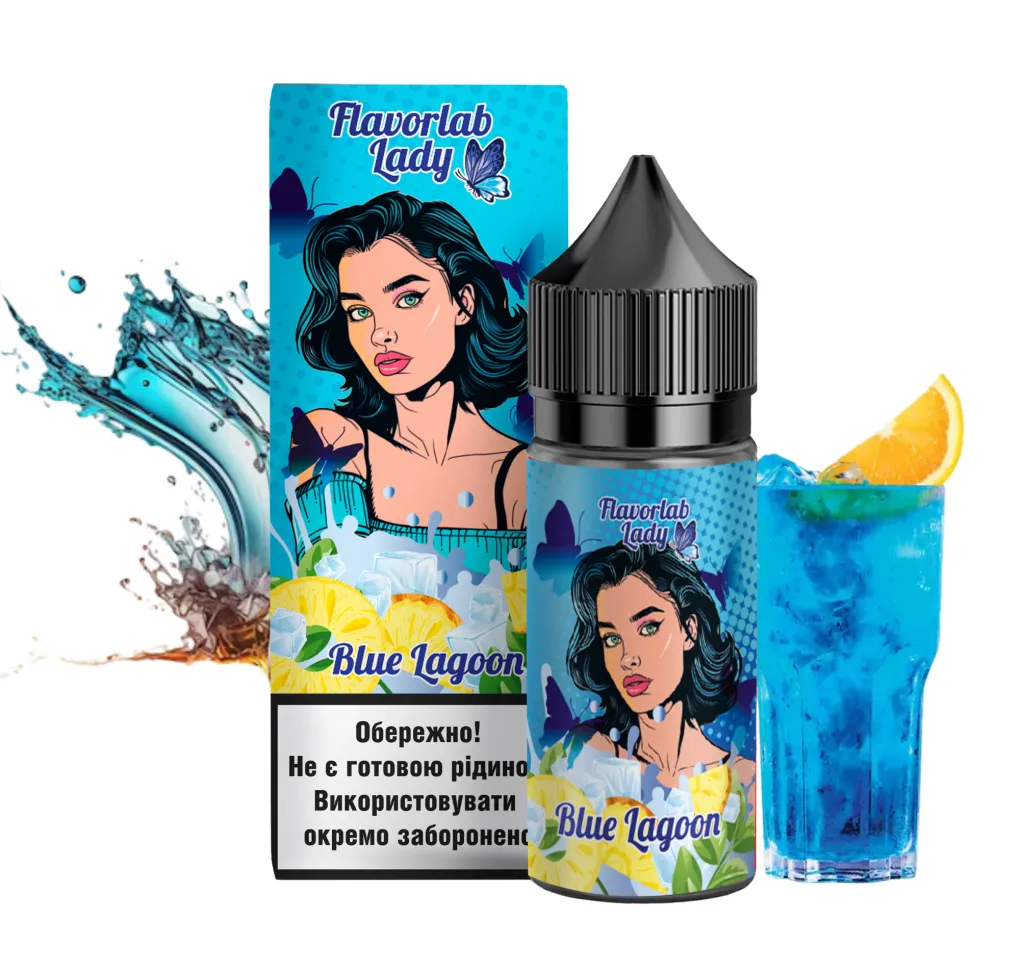 Набір Flavorlab Lady 30 мл 65 мг Блакитна Лагуна Набір Flavorlab Lady 30 мл 65 мг Блакитна Лагуна