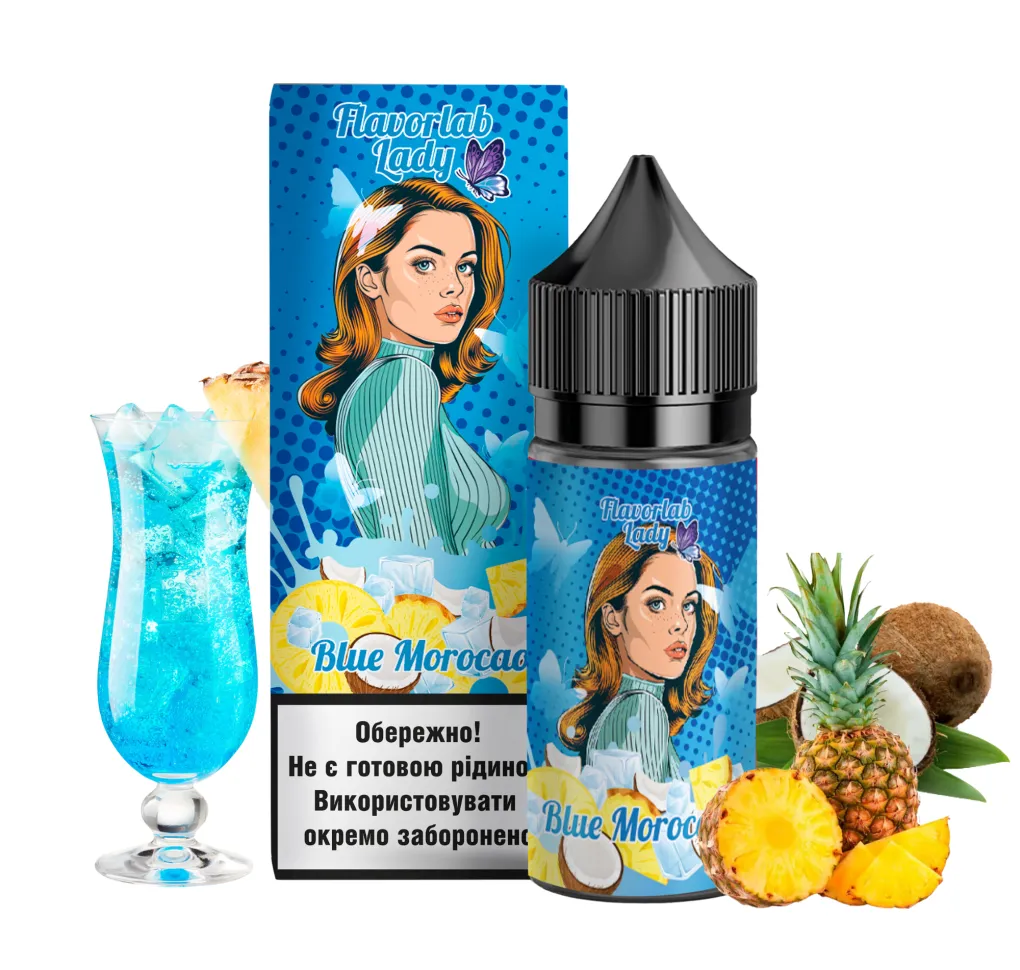 Набір Flavorlab Lady 30 мл 65 мг Блю Морокао Набір Flavorlab Lady 30 мл 65 мг Блю Морокао