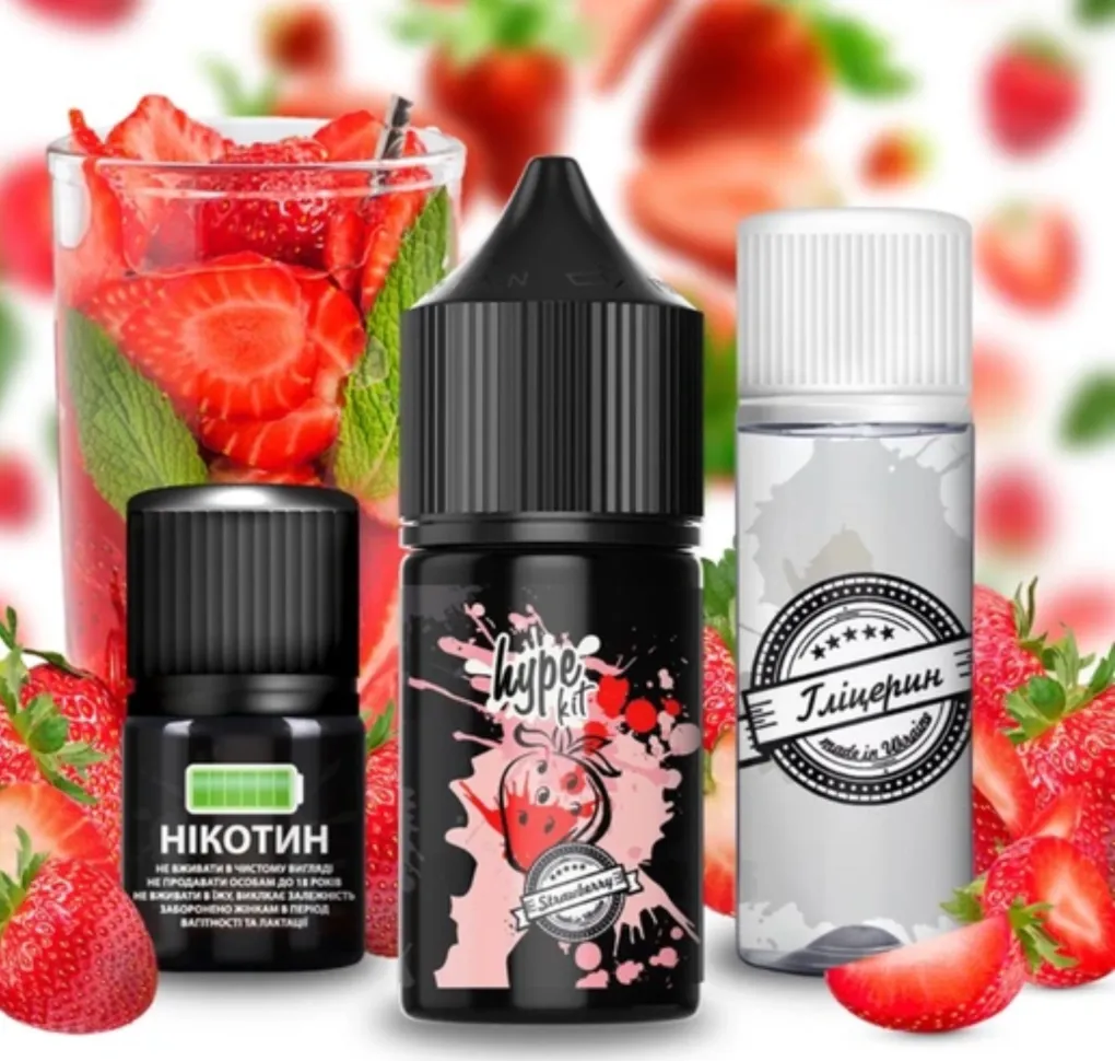 Набір Hype 30 мл 50 мг Полуниця Набір Hype 30 мл 50 мг Полуниця