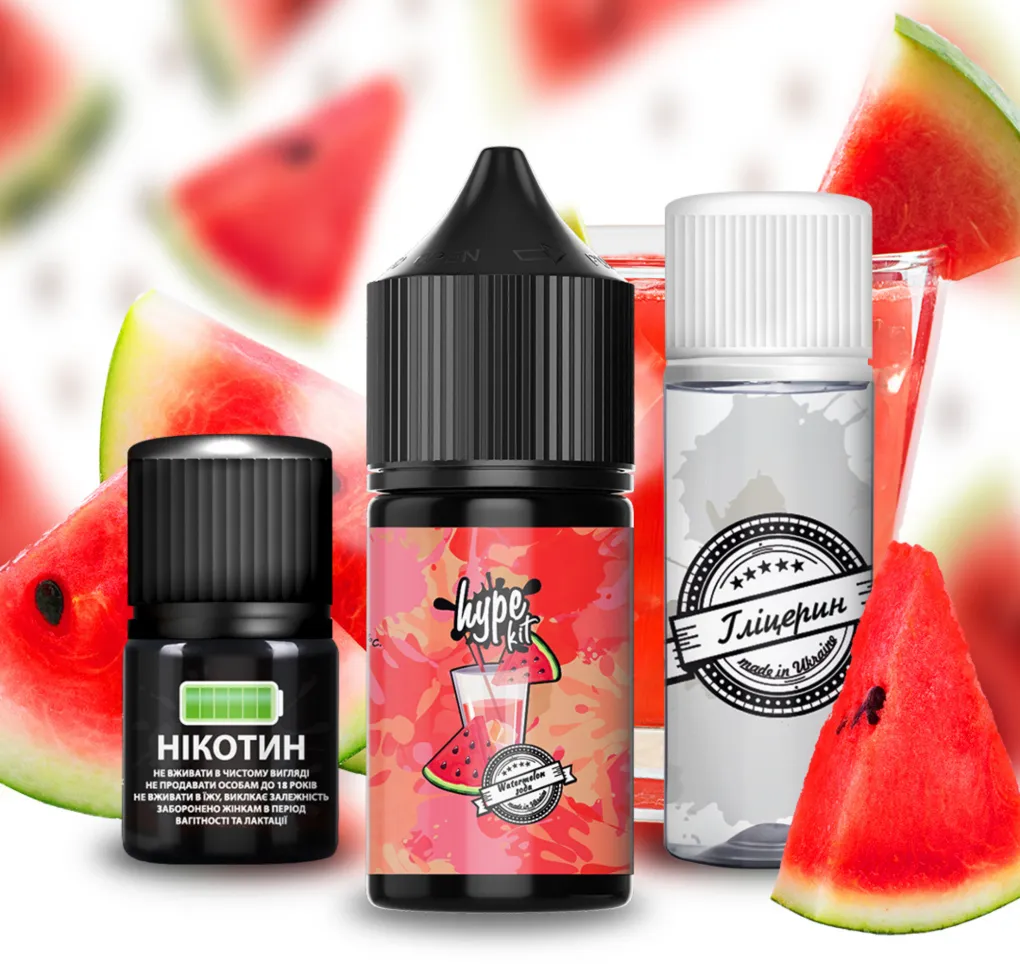 Набір Hype 30 мл 50 мг Кавун Сода Набір Hype 30 мл 50 мг Кавун Сода