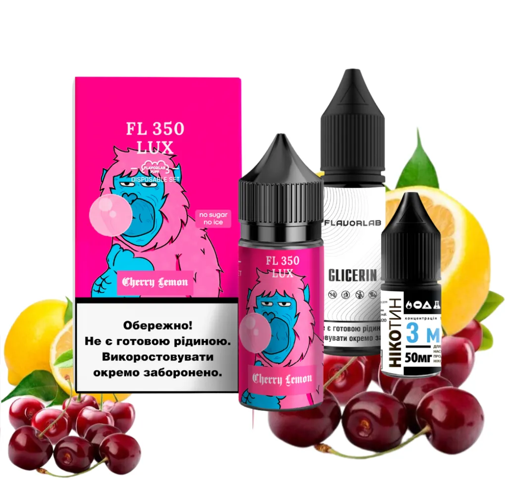 Набір Flavorlab FL350 30 мл 50 мг Вишня Лимон Набір Flavorlab FL350 30 мл 50 мг Вишня Лимон