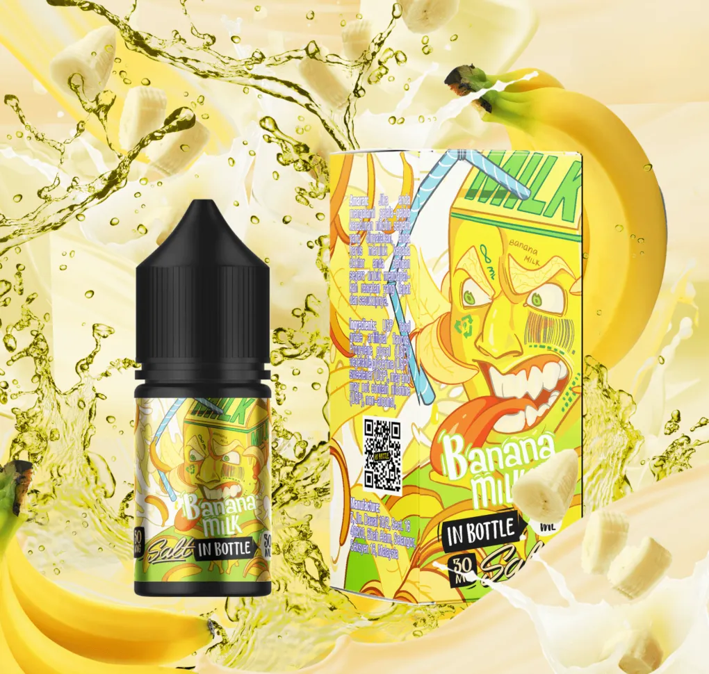 Набір In Bottle 30 мл 50 мг Banana Milk Набір In Bottle 30 мл 50 мг Banana Milk