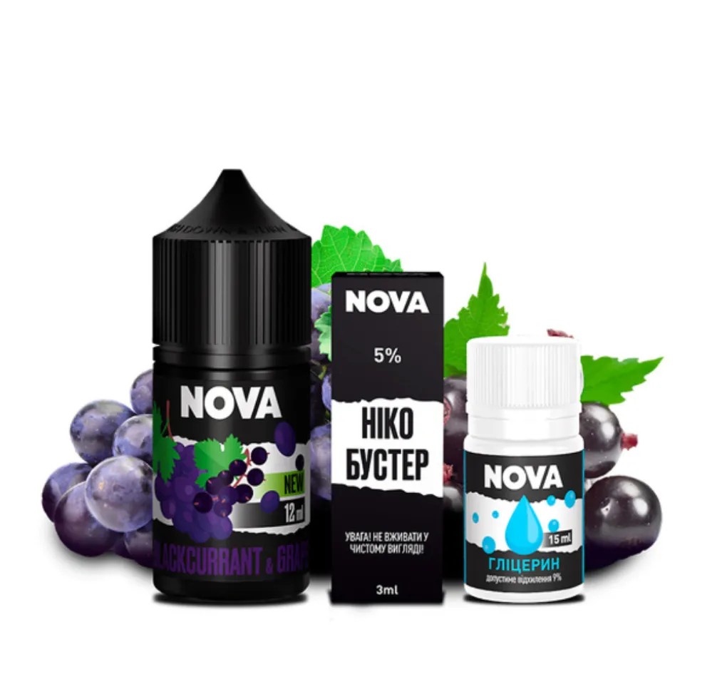 Набір Nova 30 мл 65 мг BLACKCURRANT GRAPE