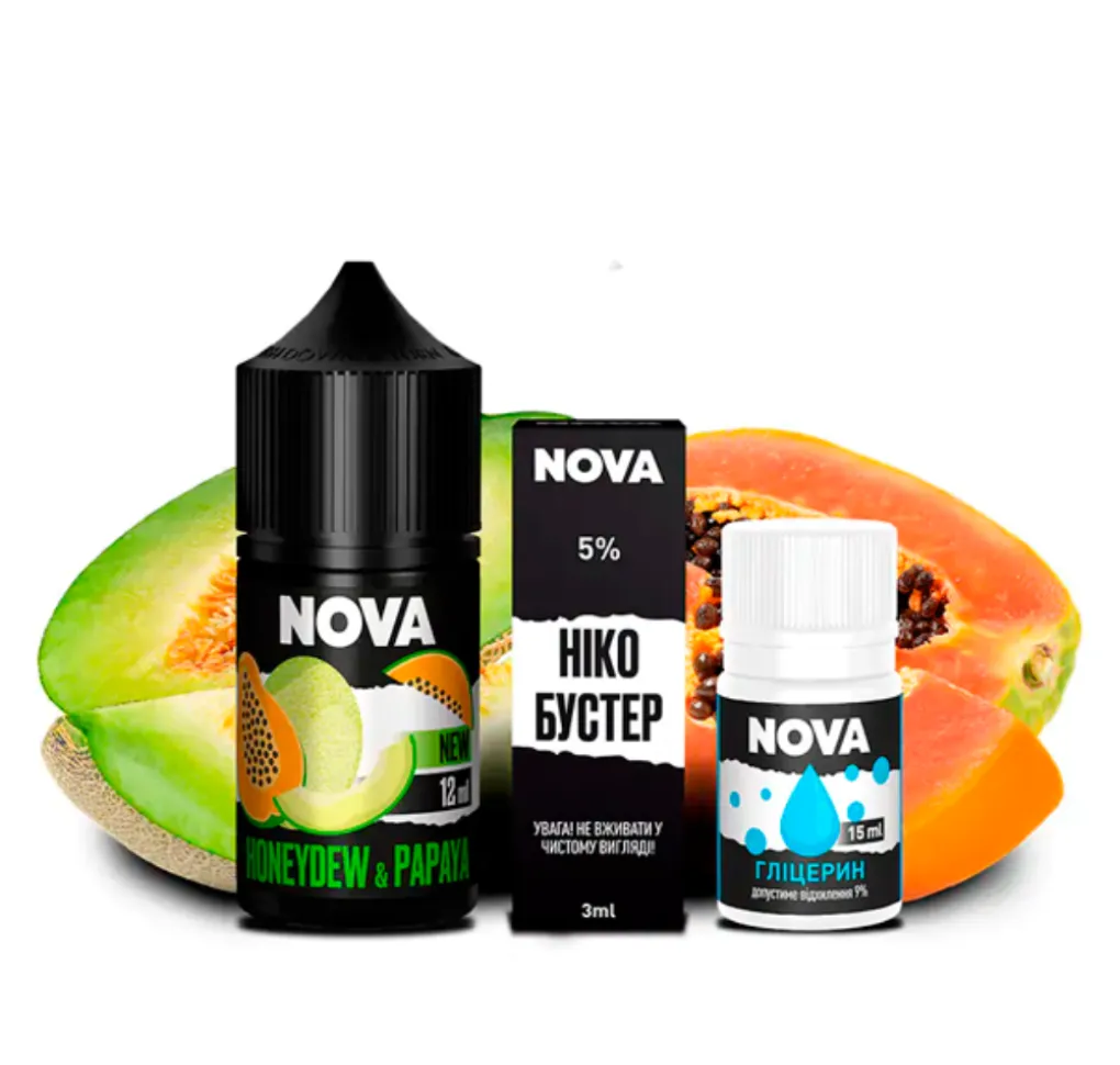 Набір Nova 30 мл 65 мг HONEYDEW PAPAYA Набір Nova 30 мл 65 мг HONEYDEW PAPAYA
