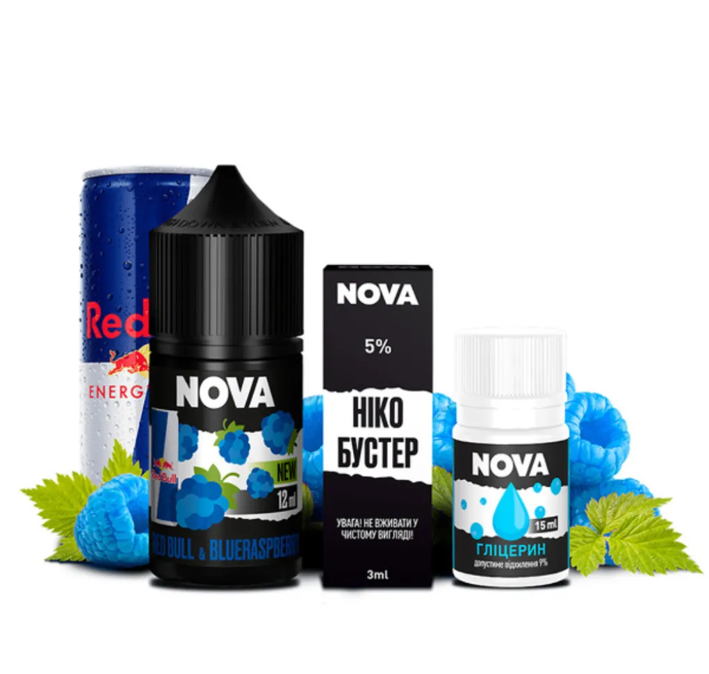 Набір Nova 30 мл 65 мг RED BULL BLUE Набір Nova 30 мл 65 мг RED BULL BLUE