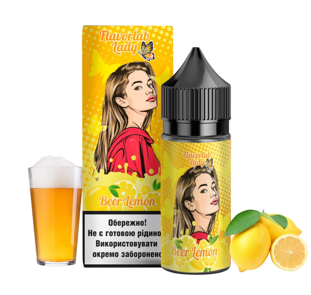 Набір Flavorlab Lady 30 мл 65 мг Пиво Лимон Набір Flavorlab Lady 30 мл 65 мг Пиво Лимон