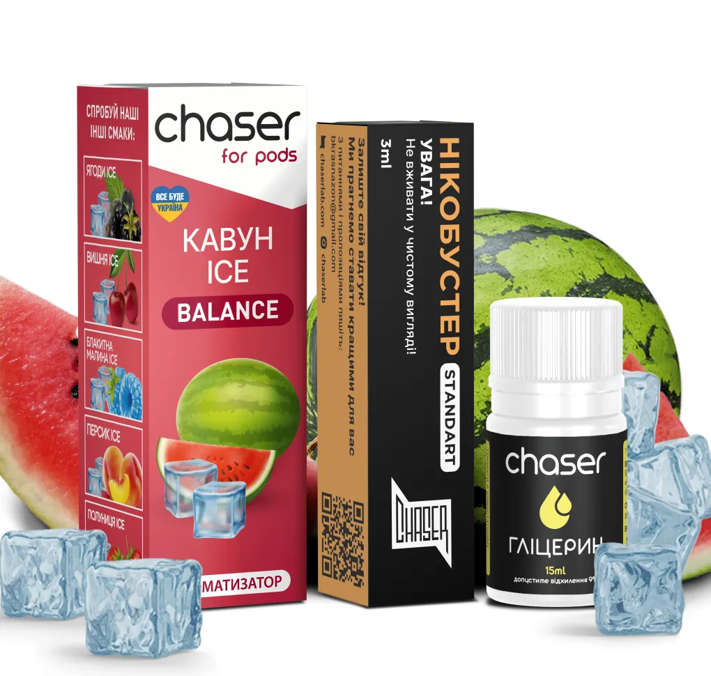 Набір Chaser For Pods ICE 30 мл 50 мг КАВУН