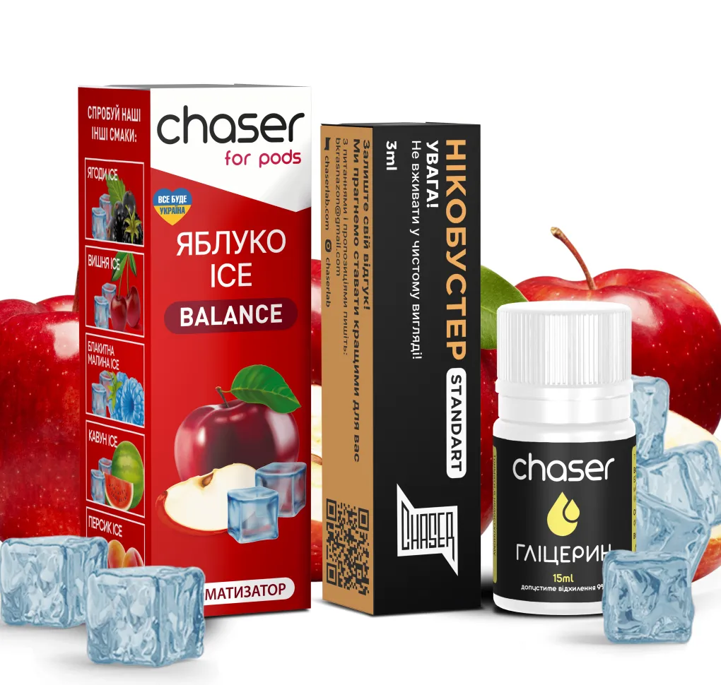Набір Chaser For Pods ICE 30 мл 50 мг ЯБЛУКО