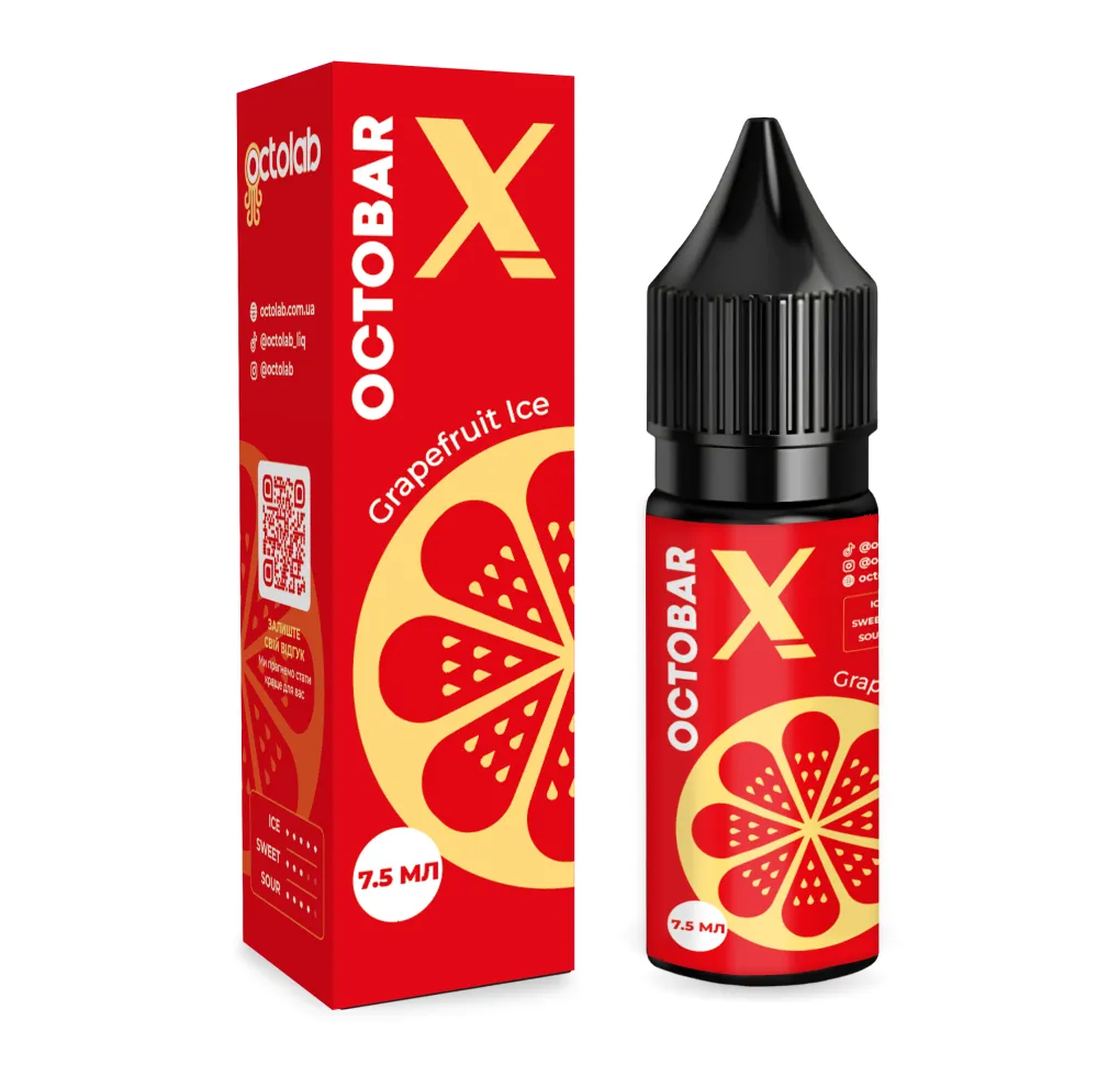 Ароматизатор Octobar X Grapefruit Ice 7,5 мл Ароматизатор Octobar X Grapefruit Ice 7,5 мл