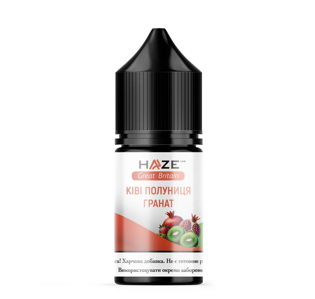 Ароматизатор Haze Great Britan Ківі Гранат Полуниця 12 мл Ароматизатор Haze Great Britan Ківі Гранат Полуниця 12 мл