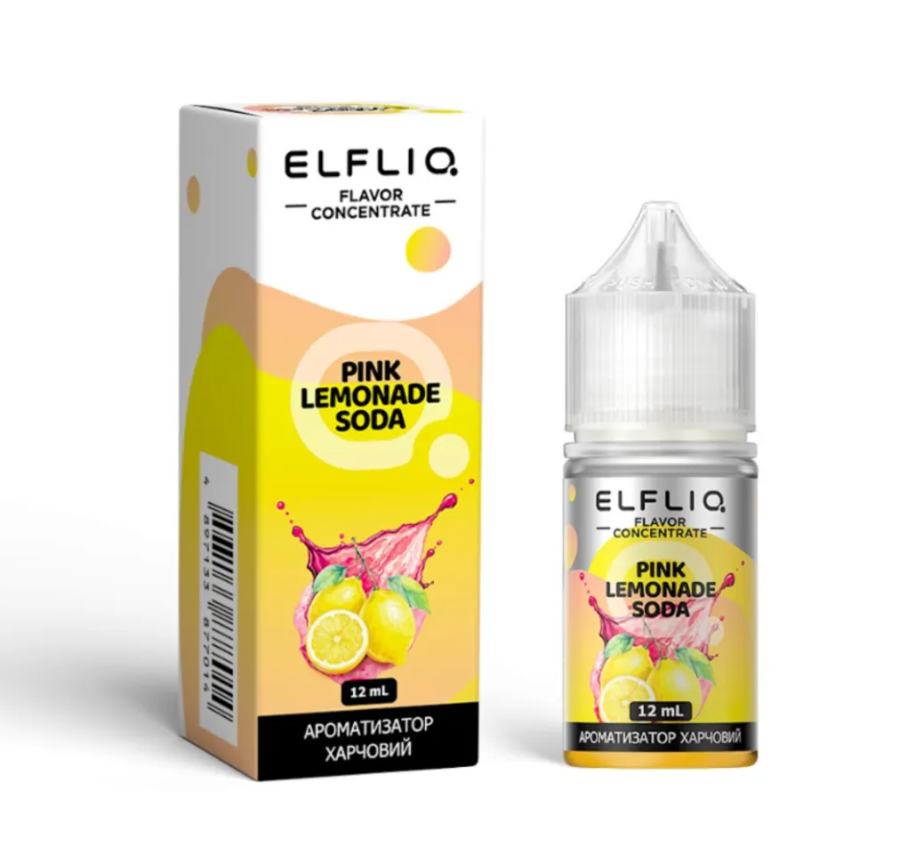 Ароматизатор ELF LIQ Pink Lemonade Soda 12 мл Ароматизатор ELF LIQ Pink Lemonade Soda 12 мл