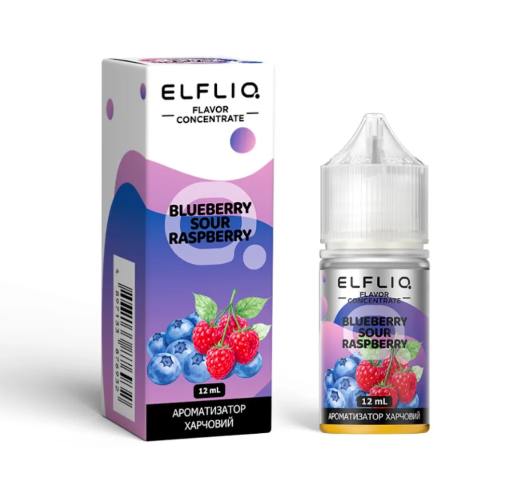 Ароматизатор ELF LIQ Blueberry Sour Raspberry 12 мл Ароматизатор ELF LIQ Blueberry Sour Raspberry 12 мл