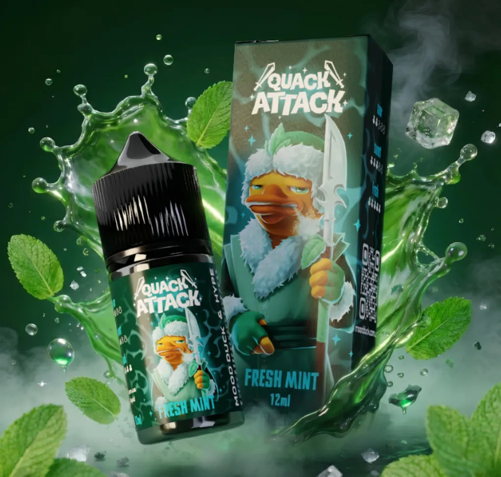 Ароматизатор Mood Duck Quack Attack Fresh Mint 12 мл Ароматизатор Mood Duck Quack Attack Fresh Mint 12 мл