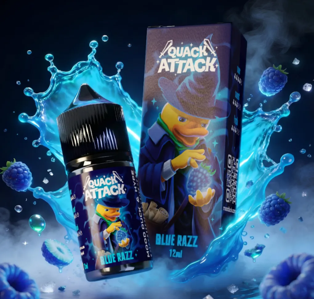 Ароматизатор Mood Duck Quack Attack Blue Razz 12 мл Ароматизатор Mood Duck Quack Attack Blue Razz 12 мл