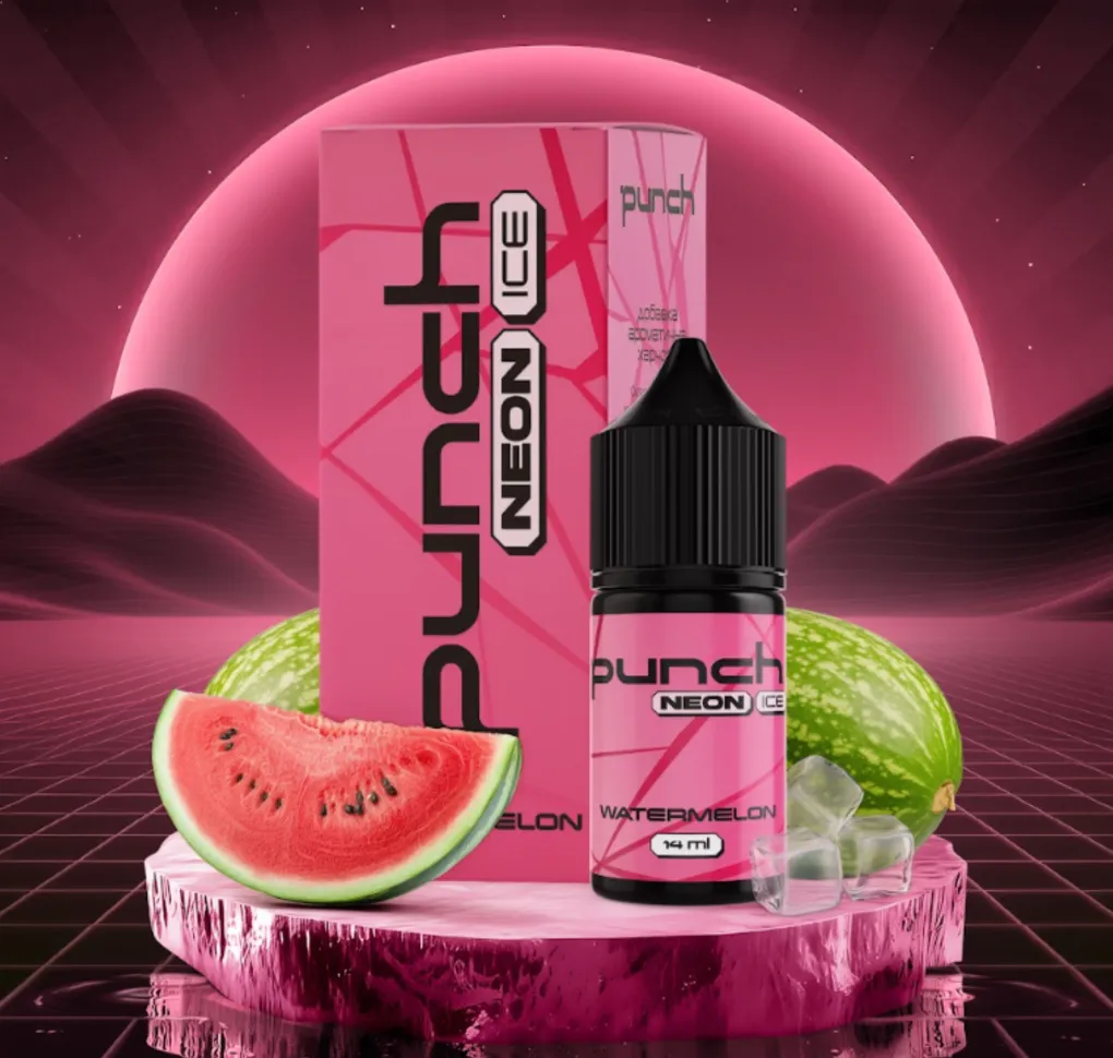Ароматизатор Punch Neon Ice Watermelon 14 мл Ароматизатор Punch Neon Ice Watermelon 14 мл