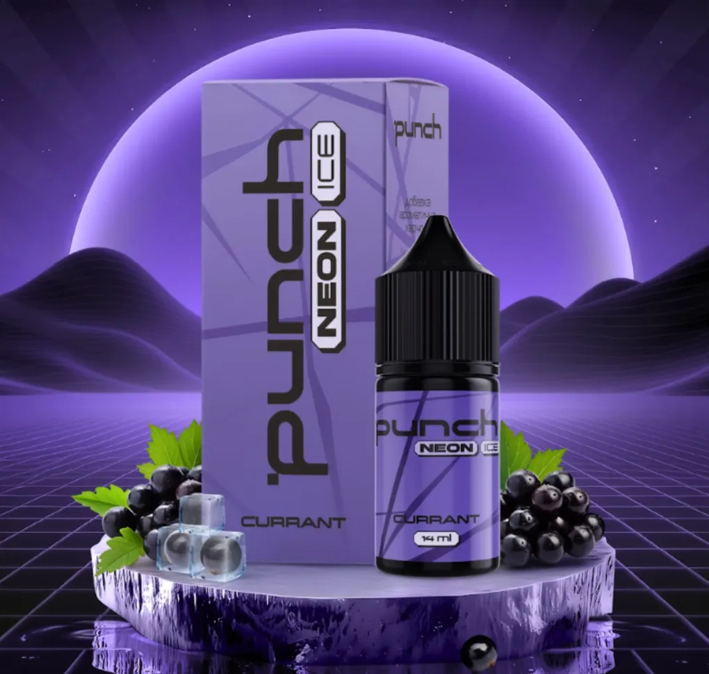 Ароматизатор Punch Neon Ice Currant 14 мл Ароматизатор Punch Neon Ice Currant 14 мл