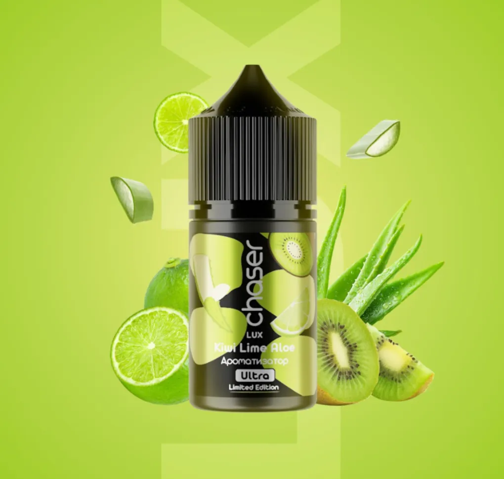 АРОМАТИЗАТОР CHASER LUX Kiwi Aloe Lime 12 мл АРОМАТИЗАТОР CHASER LUX Kiwi Aloe Lime 12 мл