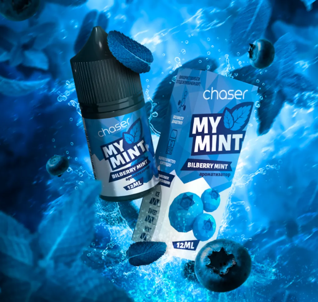 Ароматизатор Chaser My Mint 12 мл BILLBERRY MINT Ароматизатор Chaser My Mint 12 мл BILLBERRY MINT