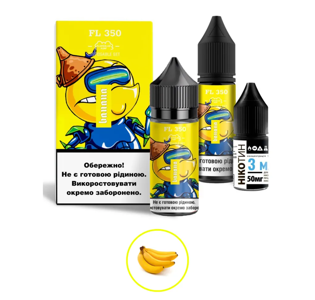 Набір Flavorlab FL350 30 мл 50 мг Банан Набір Flavorlab FL350 30 мл 50 мг Банан