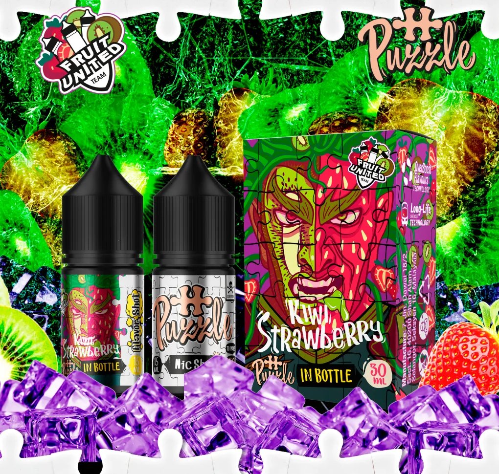 Набір In Bottle 30 мл 50 мг Kiwi Strawberry Набір In Bottle 30 мл 50 мг Kiwi Strawberry