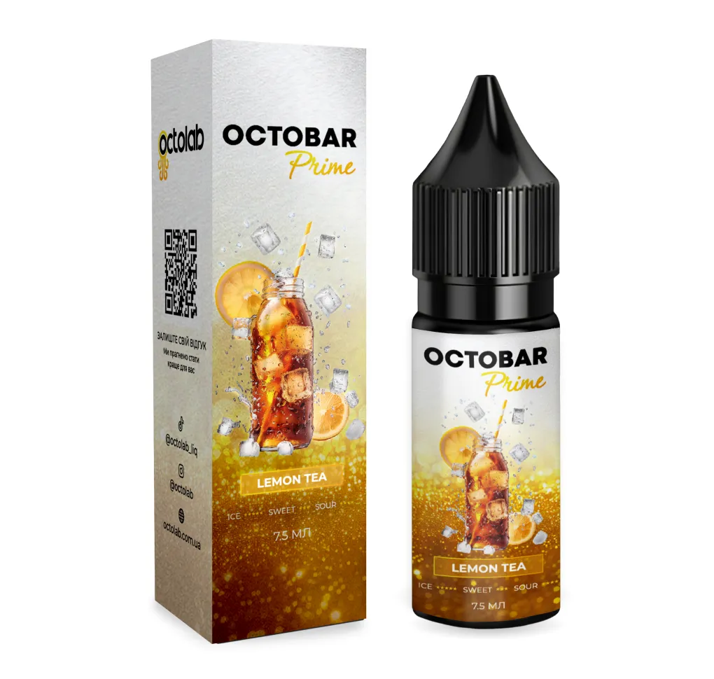 Ароматизатор Octobar Prime Lemon Tea 7,5 мл Ароматизатор Octobar Prime Lemon Tea 7,5 мл