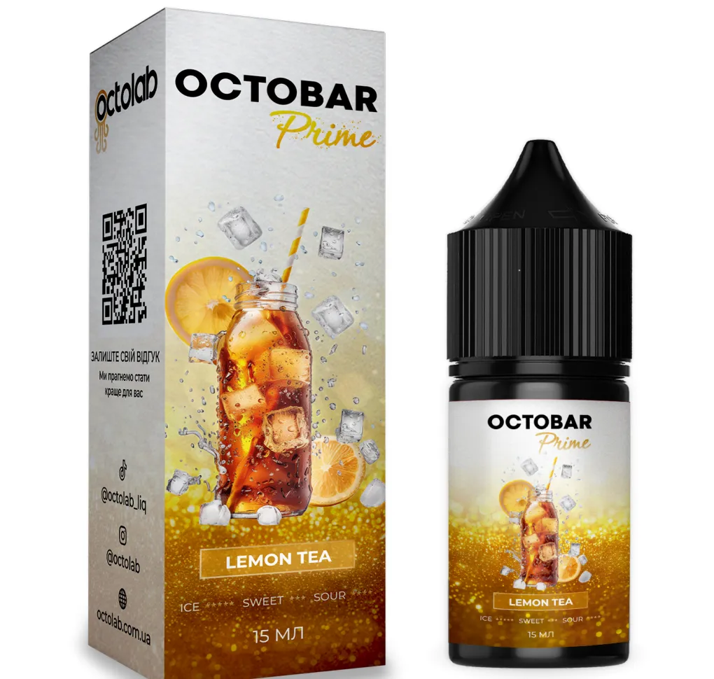Ароматизатор Octobar Prime Lemon Tea 15 мл Ароматизатор Octobar Prime Lemon Tea 15 мл