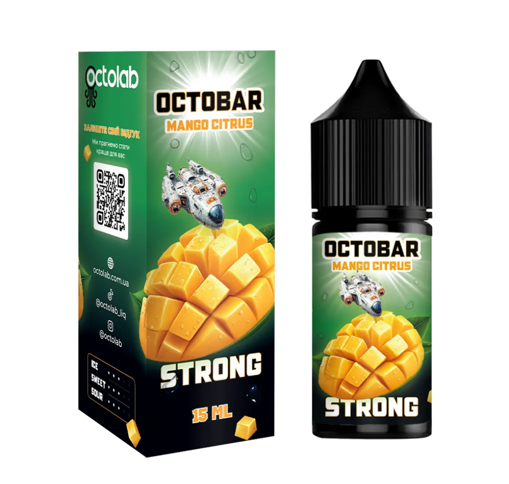 Ароматизатор Octobar Strong Mango Citrus 15 мл Ароматизатор Octobar Strong Mango Citrus 15 мл