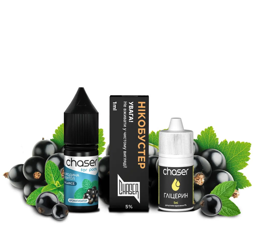 Набір Chaser For Pods СМОРОДИНА МЕНТОЛ 10 мл 50 мг