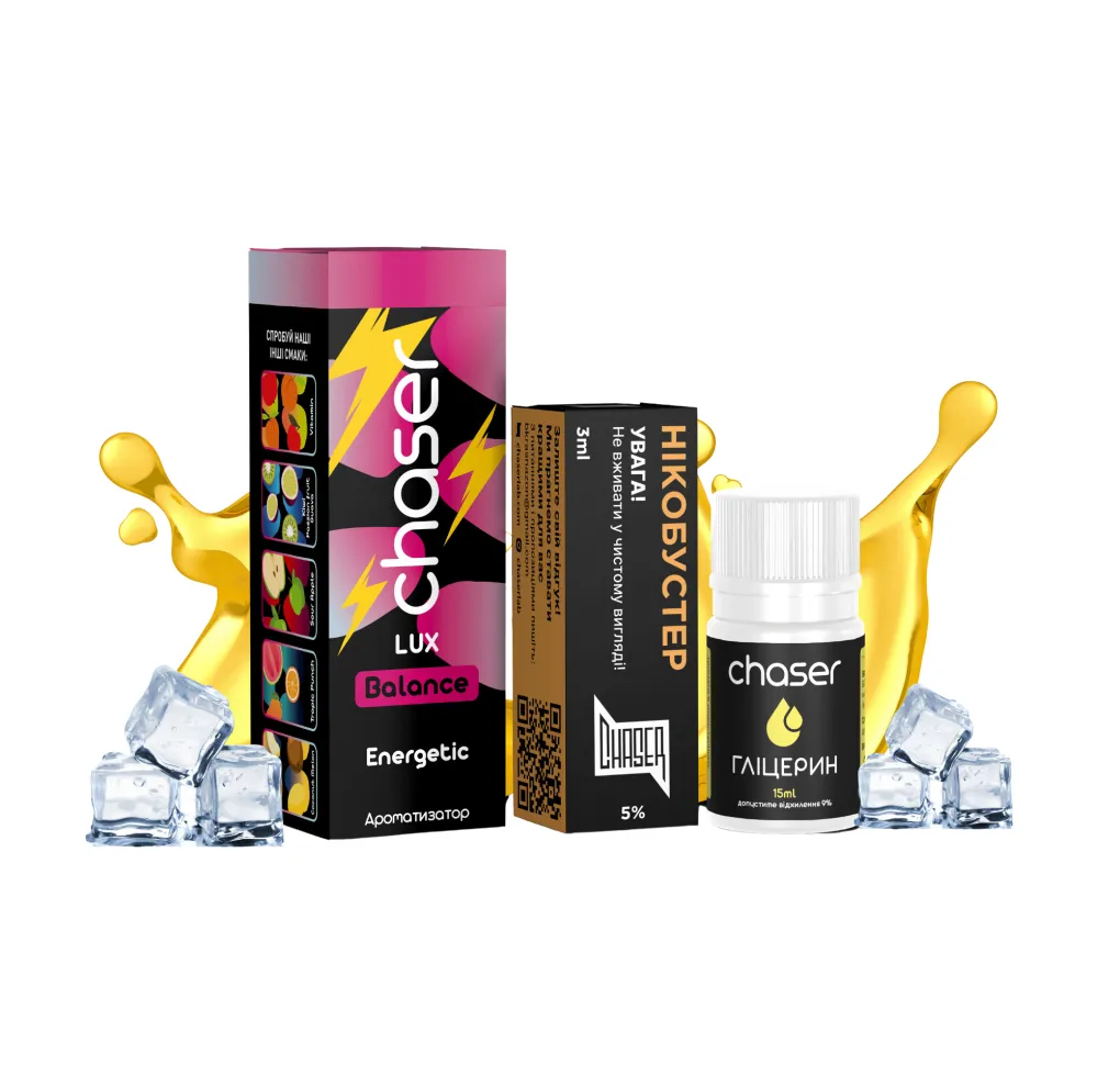 Набір Chaser Lux 30 мл 65 мг ICE ENERGETIC Набір Chaser Lux 30 мл 65 мг ICE ENERGETIC