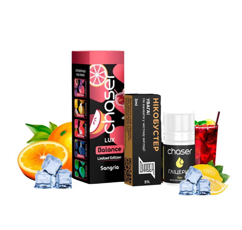 Набір Chaser Lux 30 мл 65 мг ICE SANGRIA
